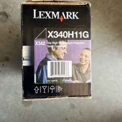  Lexmark X340H11G OEM HY Toner Cartridge, 6,000 pages, Black 