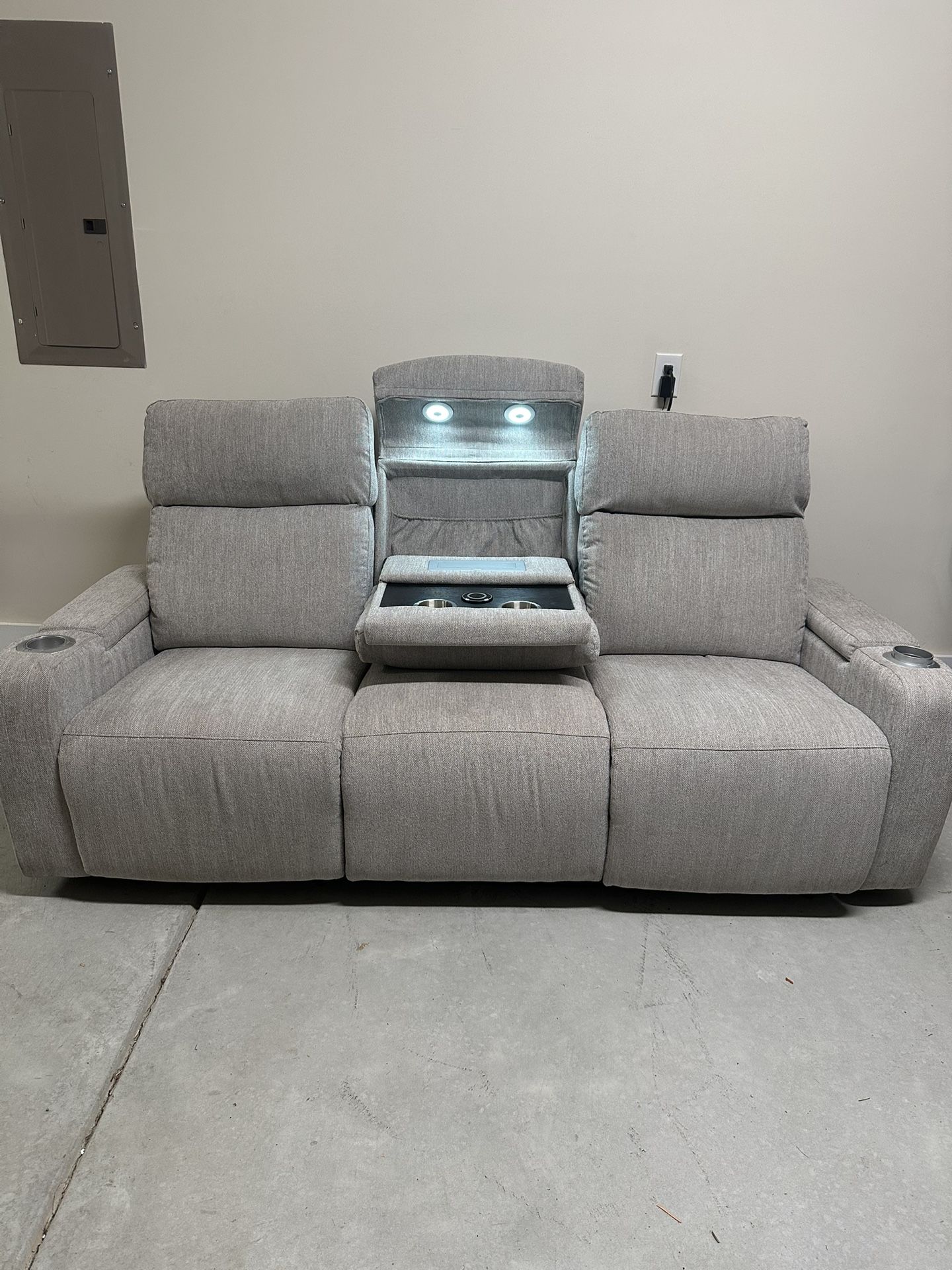 theater-style reclining sofa