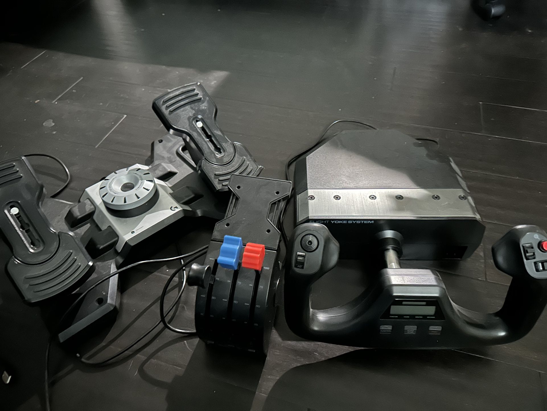 Logitech flight yoke system