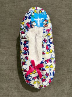 Disney Mickey and Friends Fuzzy Slipper Socks