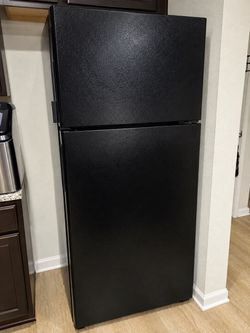 Black Top-Freezer Refrigerator