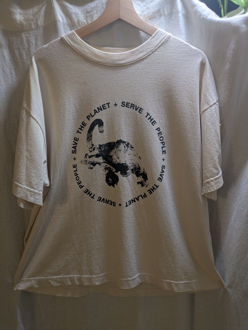 Black Panthers EARTH Tee, L, Reclaimed Waste Cotton, New!