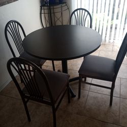TABLE AND FOUR CHAIRS