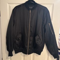 Black Bomber Jacket Size 8