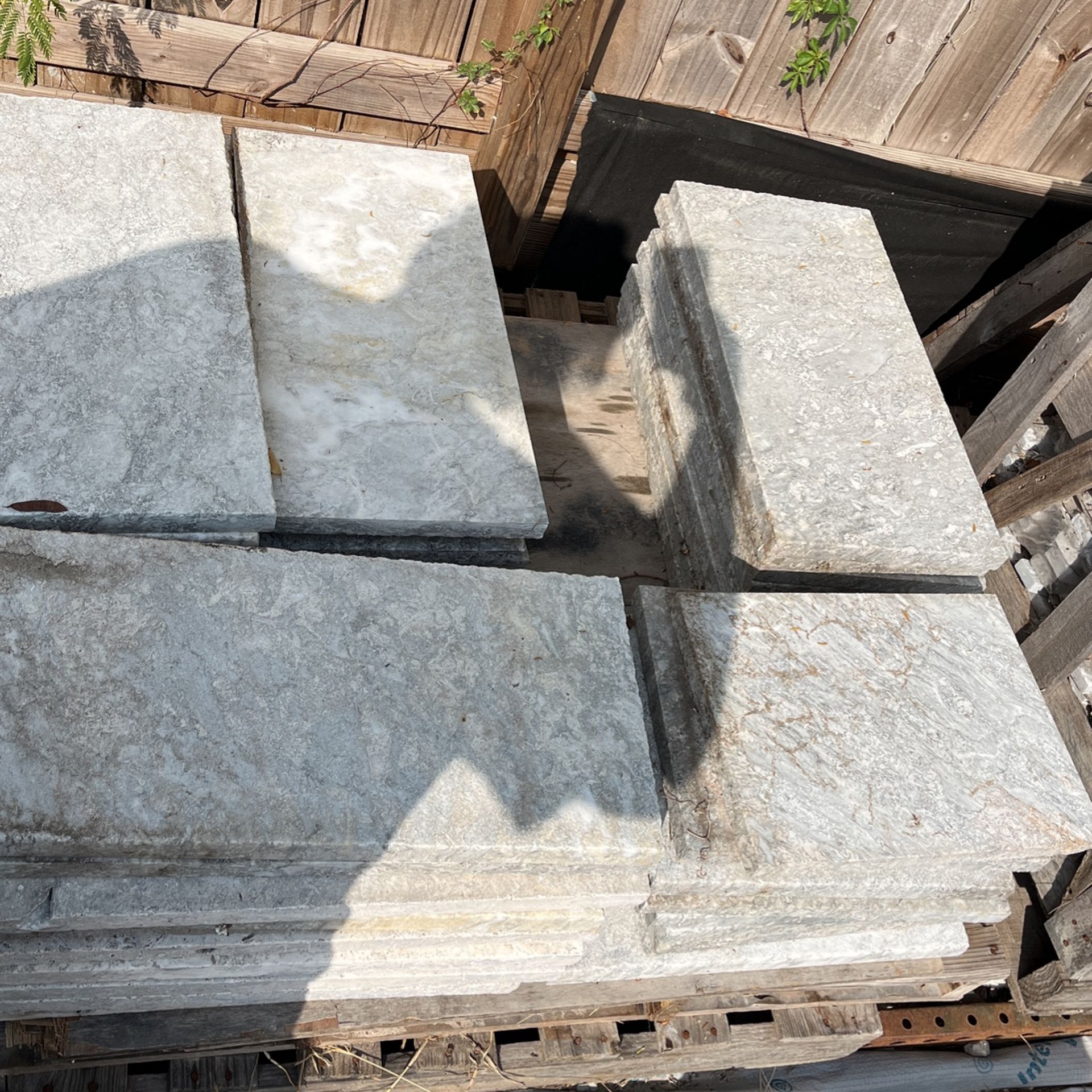 Brushed Silver Travertine Pavers 12x24 / 12x14
