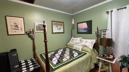 Full size bed and dresser by Kling