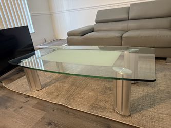 Modern Glass Coffee Table (negotiable)