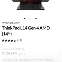 Thinkpad L14 Gen 4 AMD (brand New)