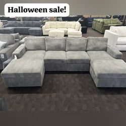 corduroy double chaise sectional sofa