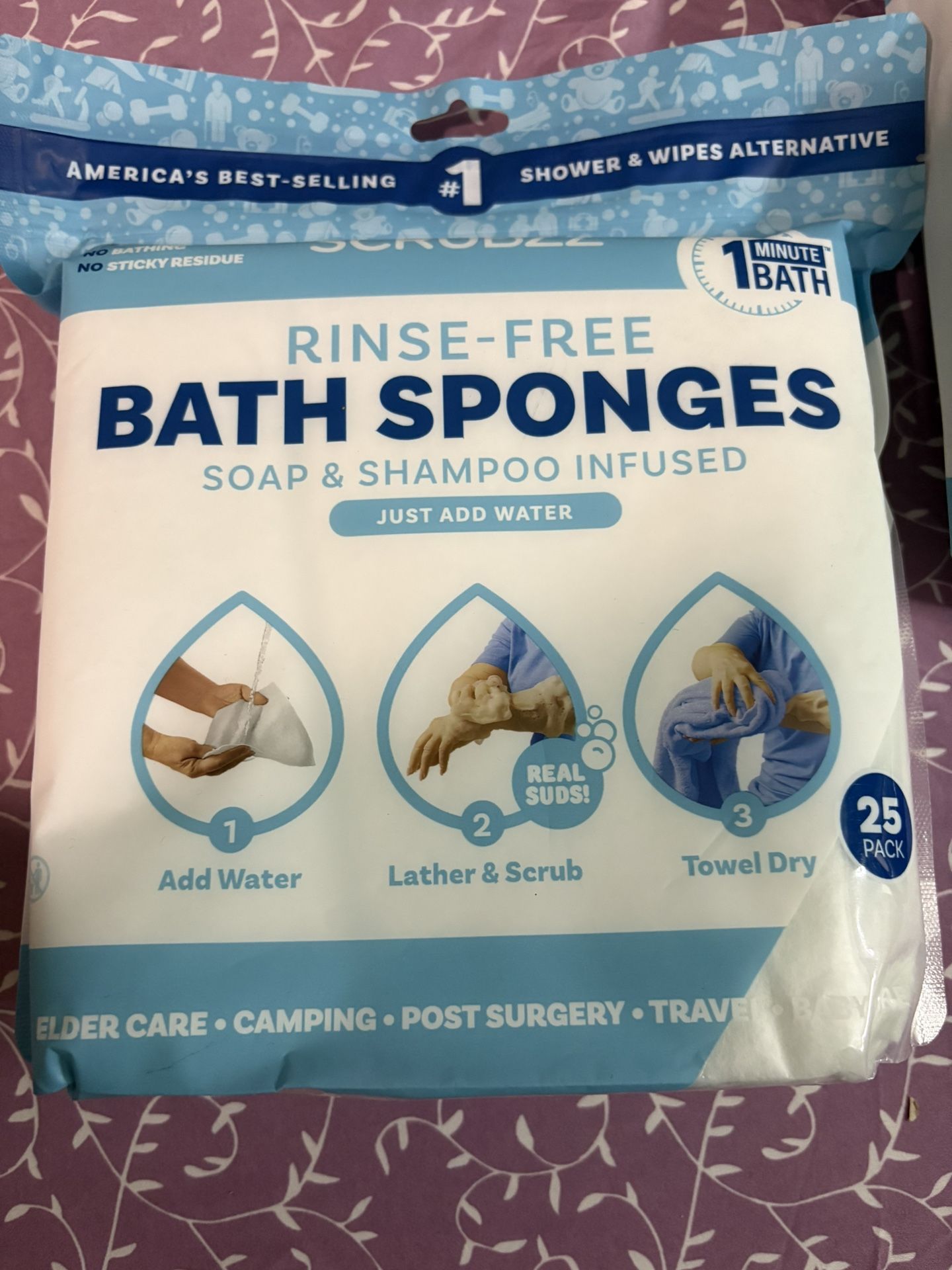 Toallitas Desechables Para Ducha Sin Enjuague.