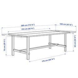 IKEA Dining Table Fit Up To 10 Chairs With Extension