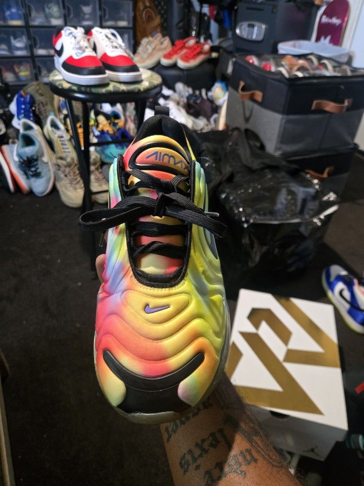 Nike Air Max 720 'Tie-Dye' Men's Size 10.5 Or Women's Size 12 Excellent Condition