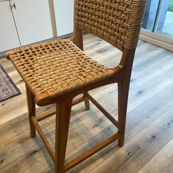 3x Poly And Bark Batu Counter Stools