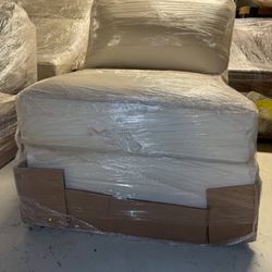 Macy’s Armless Chair – Modular Sectional Piece (Florida Coconut)