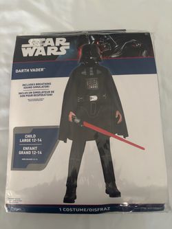 Star Wars Darth Vader Kids Costume Child Large 12-14