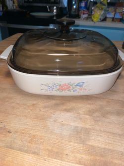 Vintage Corningware 2.5 Symphony pattern casserole dish
