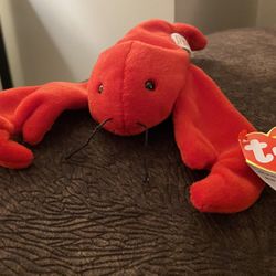 TY Pinchers Lobster Beanie Baby (RARE)
