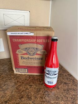 2024 Dodgers Budweiser World Series Championship bottles