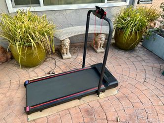 Compact Folding Treadmill with Handlebar