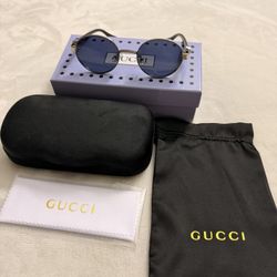 Gucci Silver Frame Sunglasses 