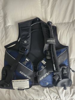 Genesis Drift Scuba BCD by Sherwood, Size XL READ new with 1 buckle missing