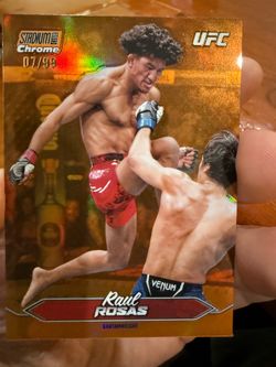 2025 Topps Stadium Club UFC Raul Rosas Orange Chrome SP 7/99