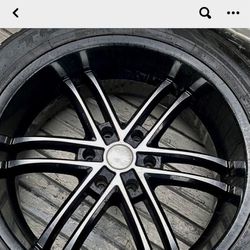 22”black And Grey Aluminum Rims