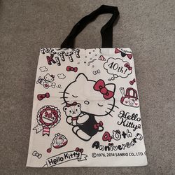 Hello Kitty 40th Anniversary White Tote Bag