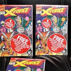 X- Force marvel comics set 5 sealed in original bag