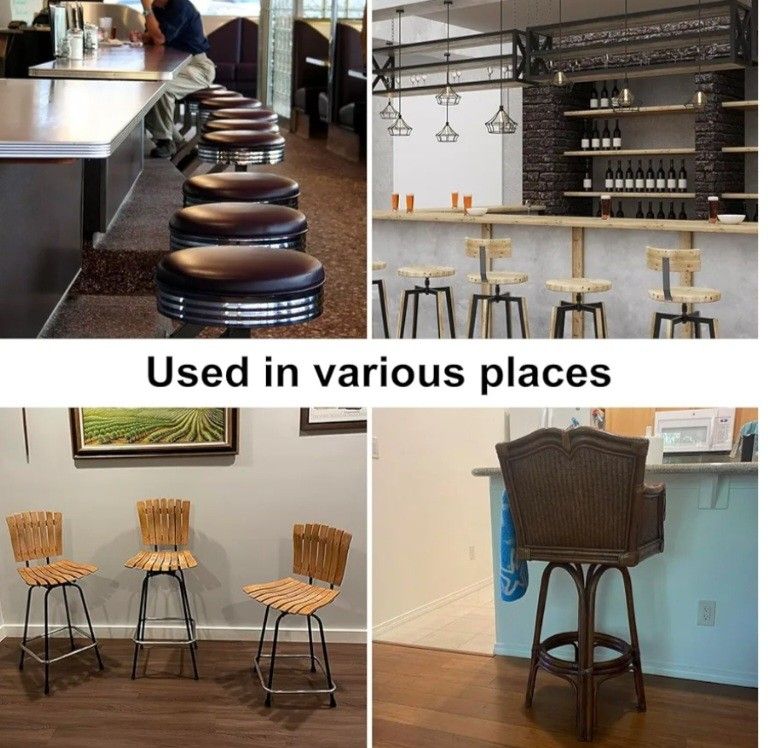 3 PCS 6.25 Inch Seat Swivel, Swivel Plate Bar Stool, Swivel Plate for Recliner Chair or Furniture