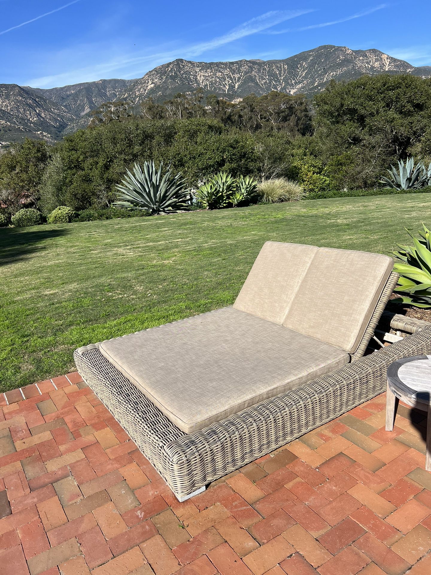 Restoration Hardware Outdoor Double Chaise