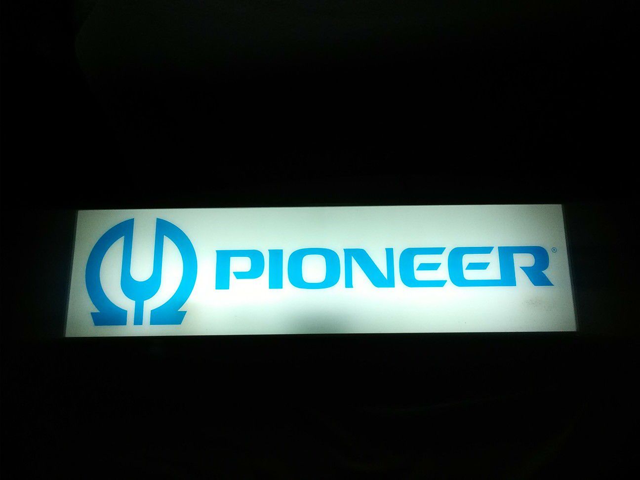 Vintage Pioneer Stereo Lighted Sign