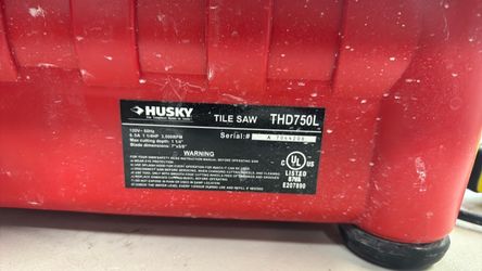 Husky wet tile saw cutter