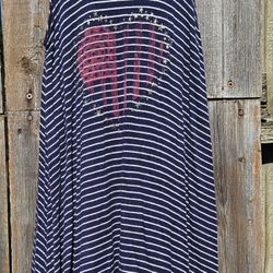 7, Rolla Coster Girls blue/white stripe cutout dress

