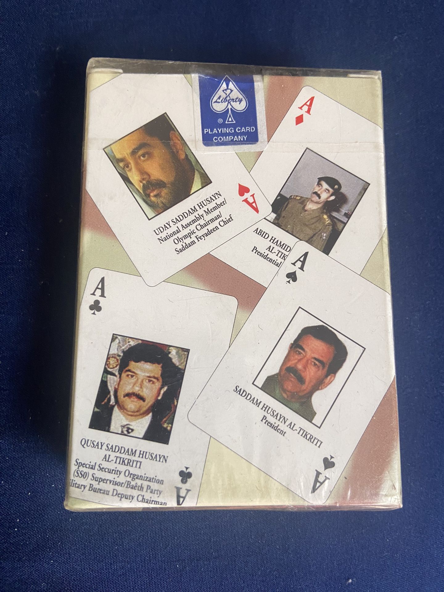 2003 Iraqi Most Wanted Playing Cards Military Iraq Saddam Liberty NIB - Sealed