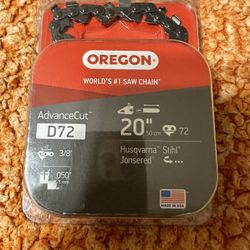 Oregon AdvanceCut D72 20 in. Chainsaw Chain 72 links