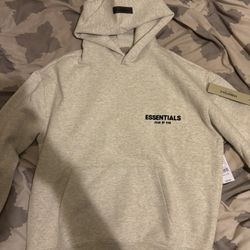 Essentials Fear of God Hoodie (Oatmeal White) Small in Men’s