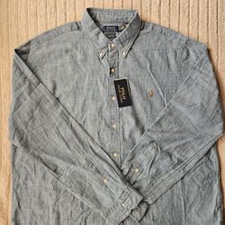 Mens Size 2XL Polo RL Shirt  Untucked 
