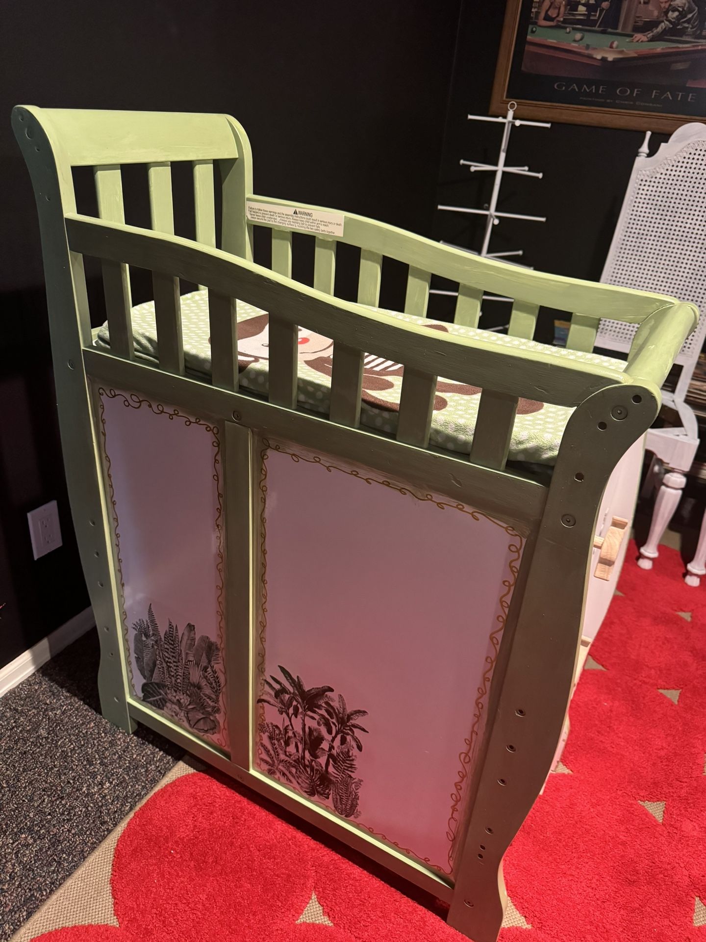 Custom Made Changing Table And Gliding Nursery Chair