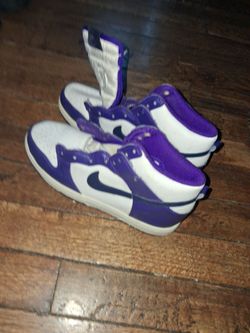 Nike Dunk High Purple White Sneakers