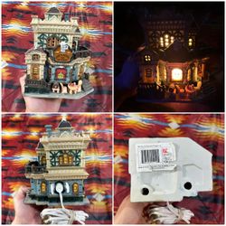 Lemax Coventry Cove FOX & HOUND PUB RESTAURANT 2004 Christmas Village Flaws