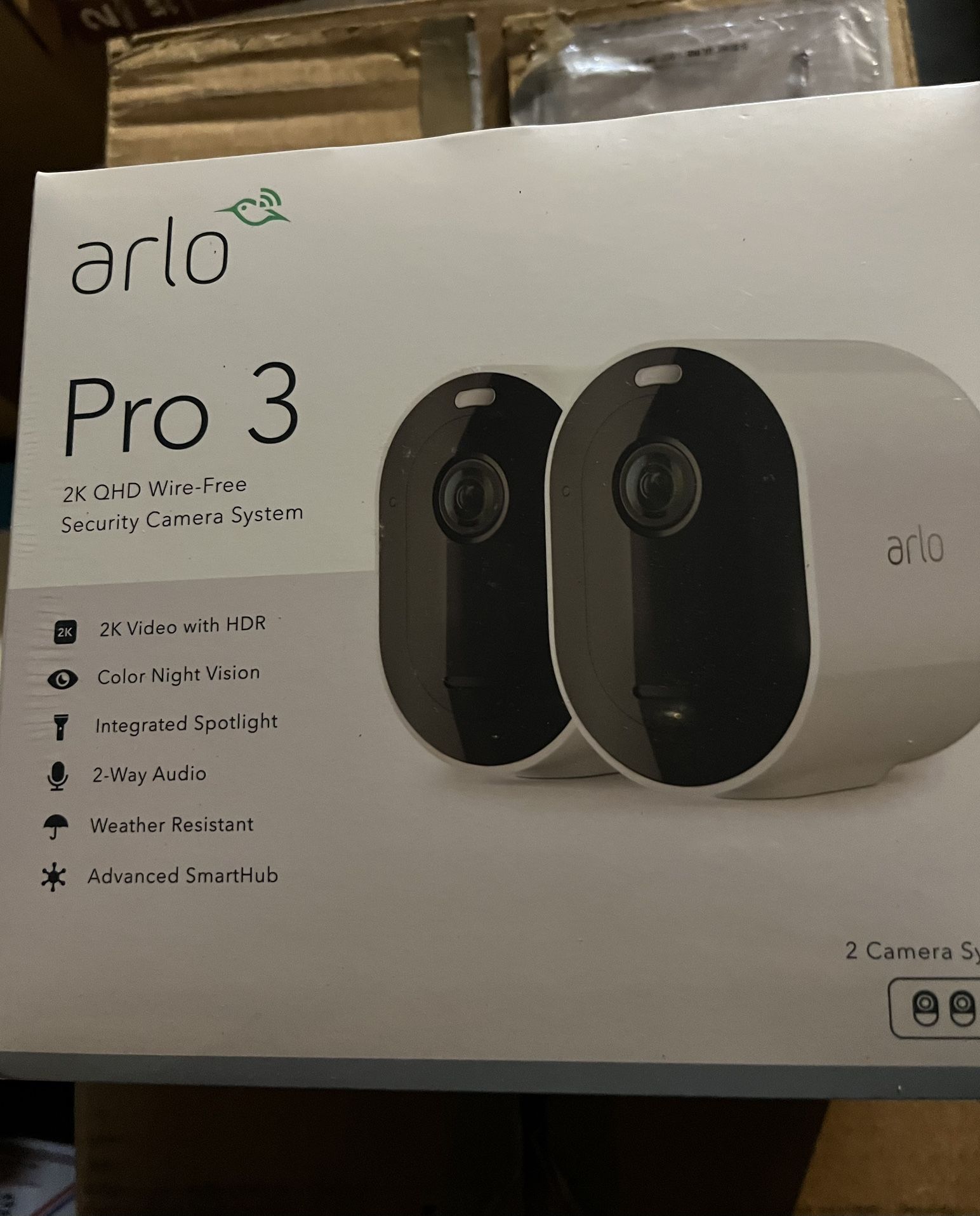 Arlo Pro3 Security Camera System- 2-camera Pack