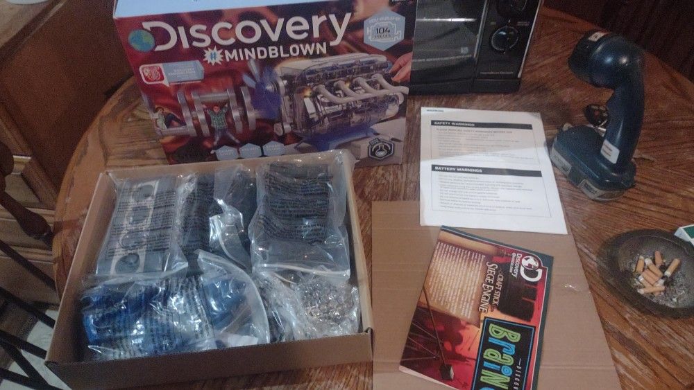 DISCOVERY Mindblown Model Engine Kit, Mechanic Four Cycle Internal Combustion
