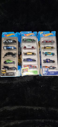 Hot Wheels 5-Pack Bundle – Batman, HW Exotics, Rocket League
