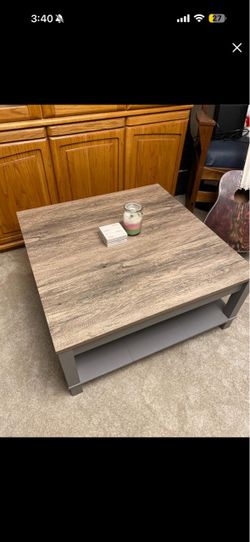 *NEW* Square Coffee Table with Lower Shelf