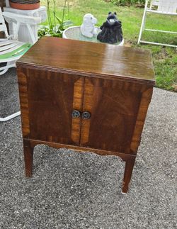 Antique record cabinet 25 high 21 wide 15 deep