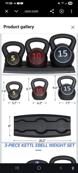 3 pieces Kettlebell Set & Free Iron pullup Ratlr