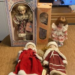 Assorted Porcelain Dolls 