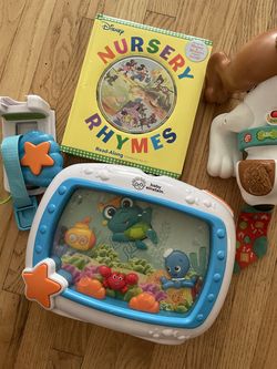 Baby Einstein Musical Crib and Fisher Price Crawl Toy