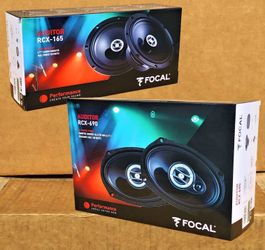 Focal Auditor Series Car Speakers 2-Sets RCX-165 6.5" 2-Way & RCX-690 6x9" 3-Way Coaxial Speaker System 360 Watt Package 🚨 Payment Options Available